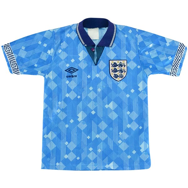 Tailandia Camiseta Inglaterra Tercera equipo Retro 1990 Azul
